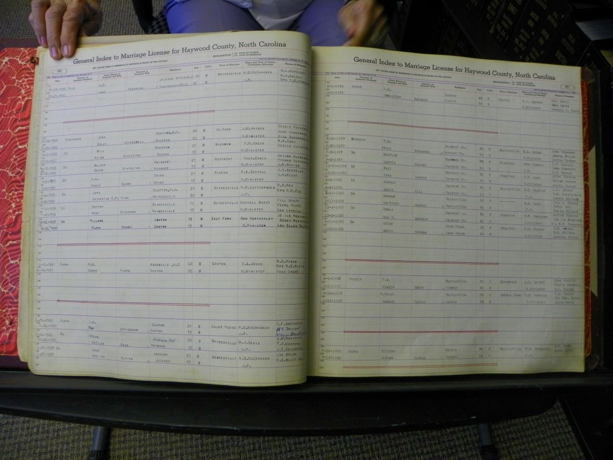 Haywood Marriage Index, 1850- A-E 1939-1978 268.JPG