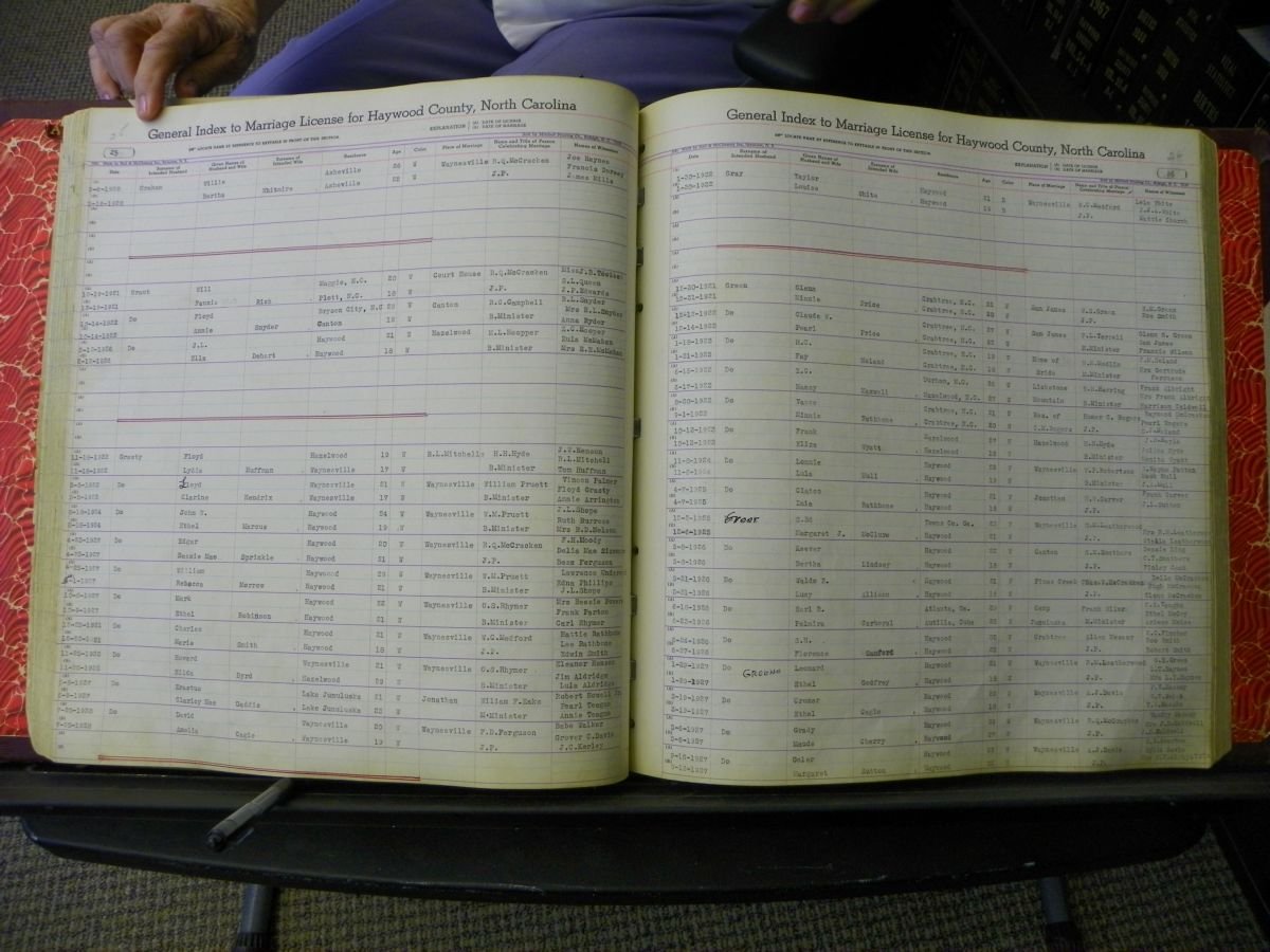 Haywood Marriage Index, 1850- A-E 1939-1978 317.JPG