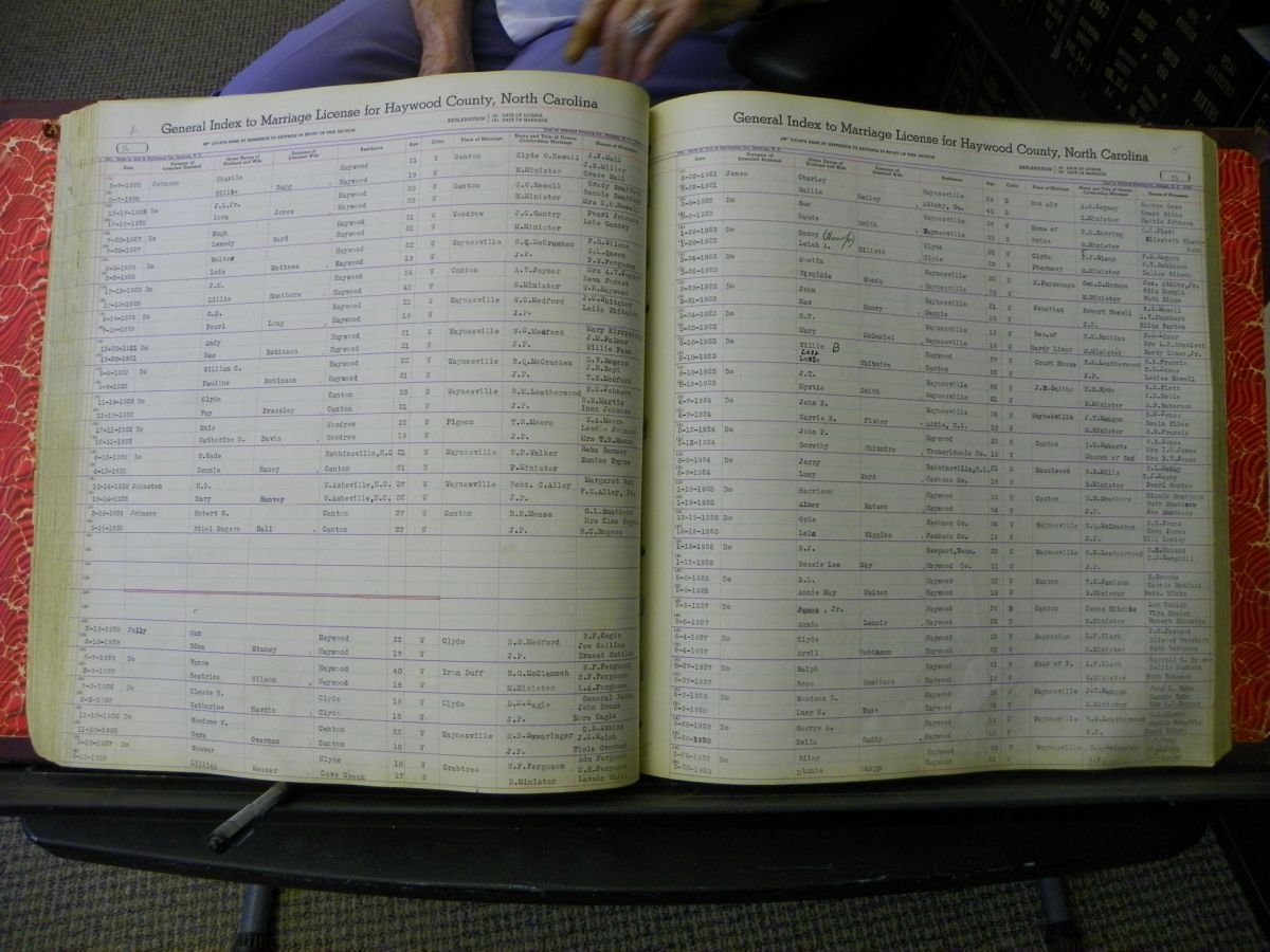 Haywood Marriage Index, 1850- A-E 1939-1978 340.JPG