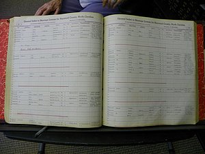 Haywood Marriage Index, 1850- A-E 1939-1978 320.JPG