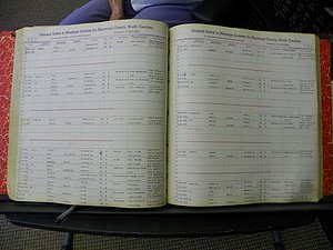 Haywood Marriage Index, 1850- A-E 1939-1978 327.JPG