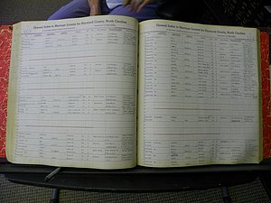 Haywood Marriage Index, 1850- A-E 1939-1978 341.JPG