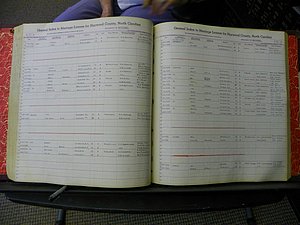 Haywood Marriage Index, 1850- A-E 1939-1978 350.JPG