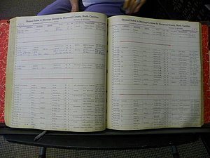 Haywood Marriage Index, 1850- A-E 1939-1978 351.JPG