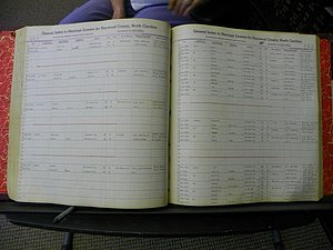 Haywood Marriage Index, 1850- A-E 1939-1978 353.JPG