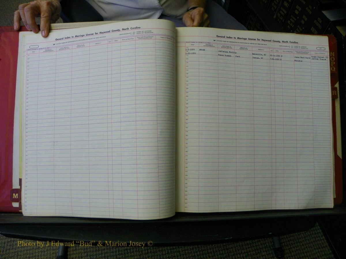 Haywood Marriage Index, F-Z, 1939- 1978 265.JPG