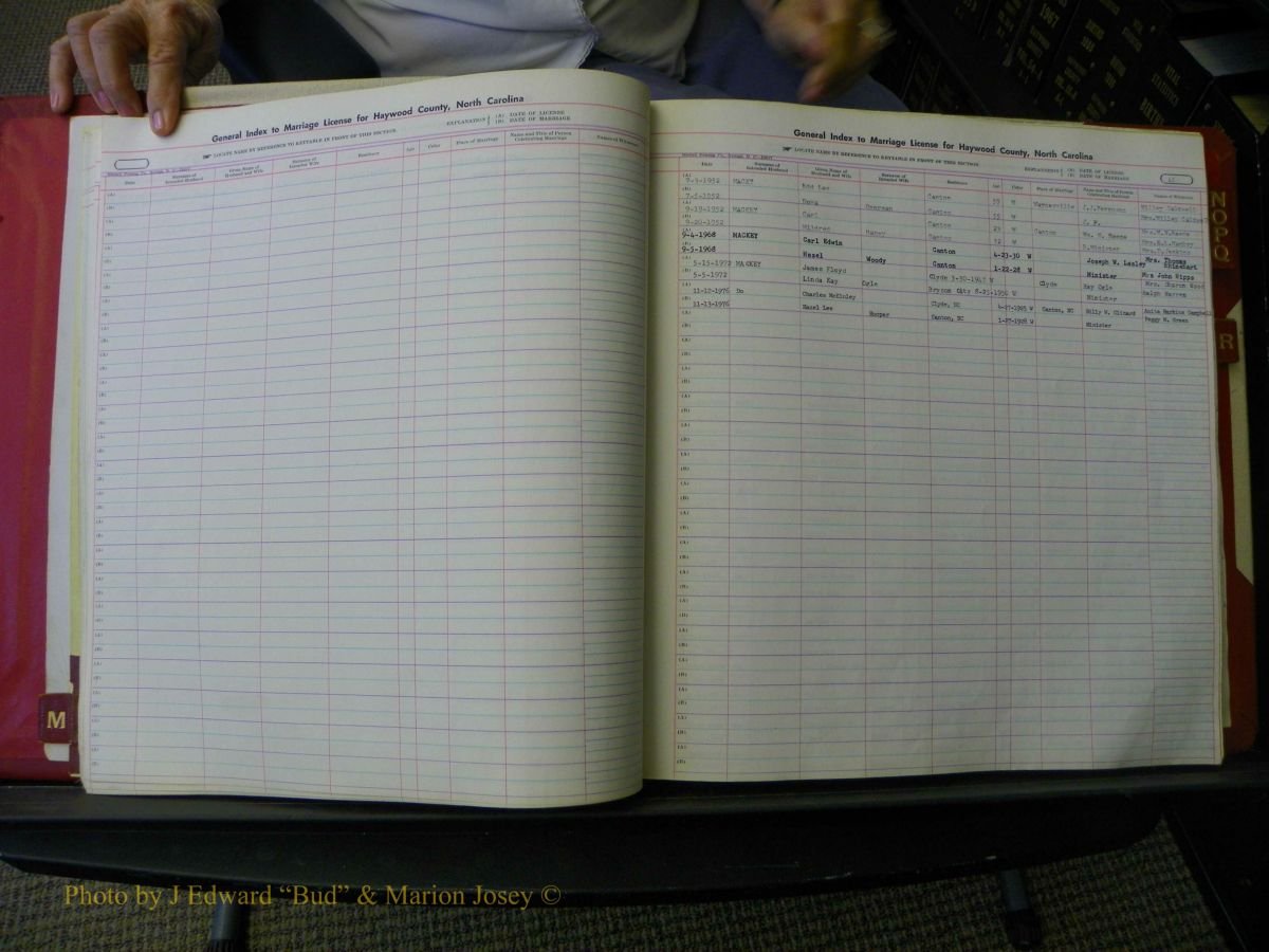 Haywood Marriage Index, F-Z, 1939- 1978 266.JPG
