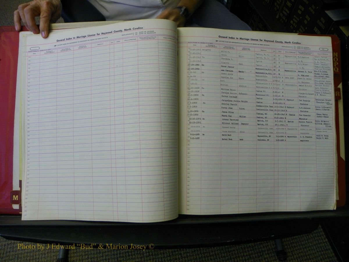 Haywood Marriage Index, F-Z, 1939- 1978 278.JPG