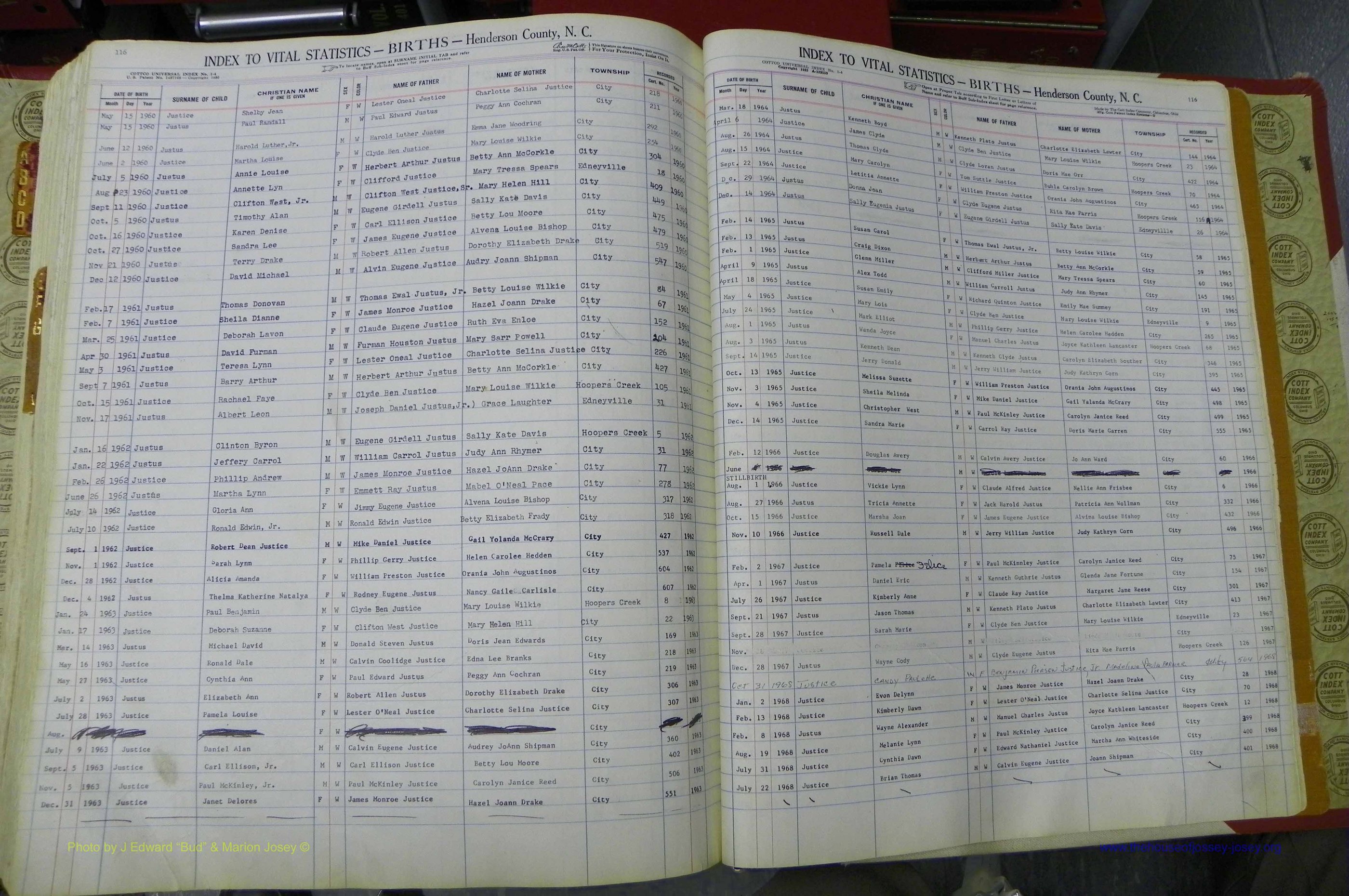 Henderson Co, NC, Births A - K, 1943 - 1981, (256).JPG