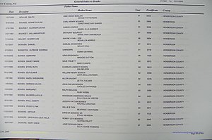 Henderson Co, NC, Death Index, 1991 -2008, (085).JPG