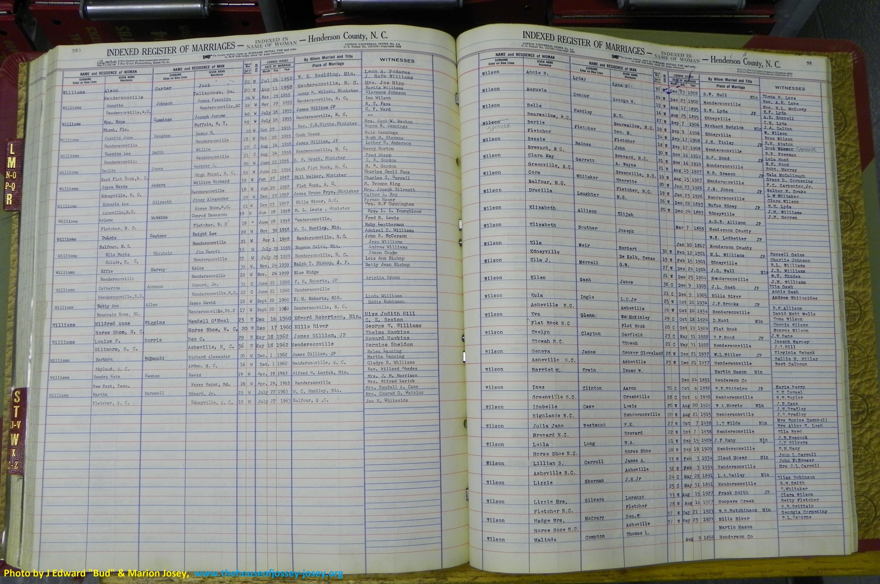 Henderson Co, NC, Marriages Female, L - Z, 1851 to 1963, (186).JPG