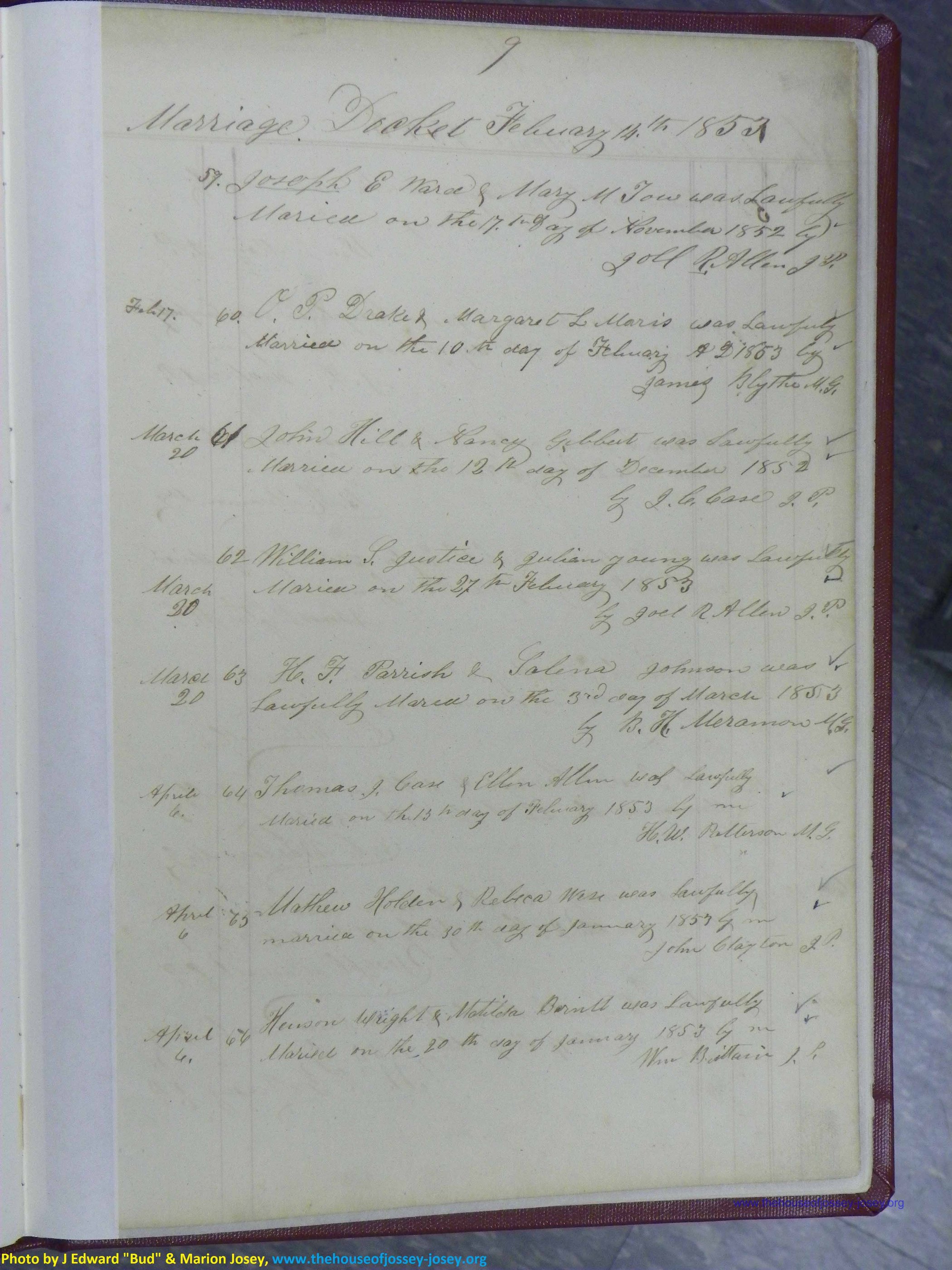 Henderson County, NC, Marriages 1851 - 1872, (035).JPG
