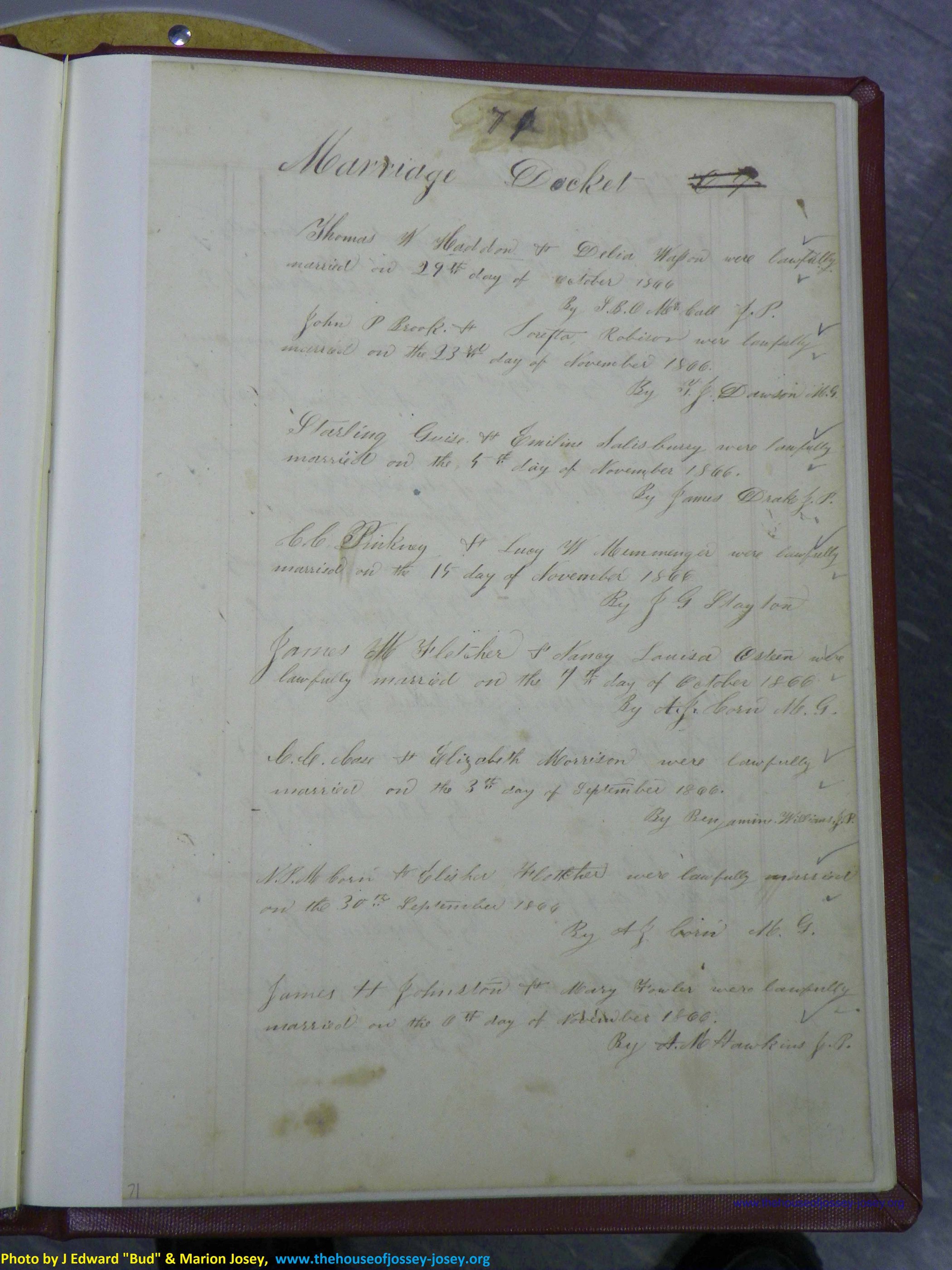 Henderson County, NC, Marriages 1851 - 1872, (097).JPG