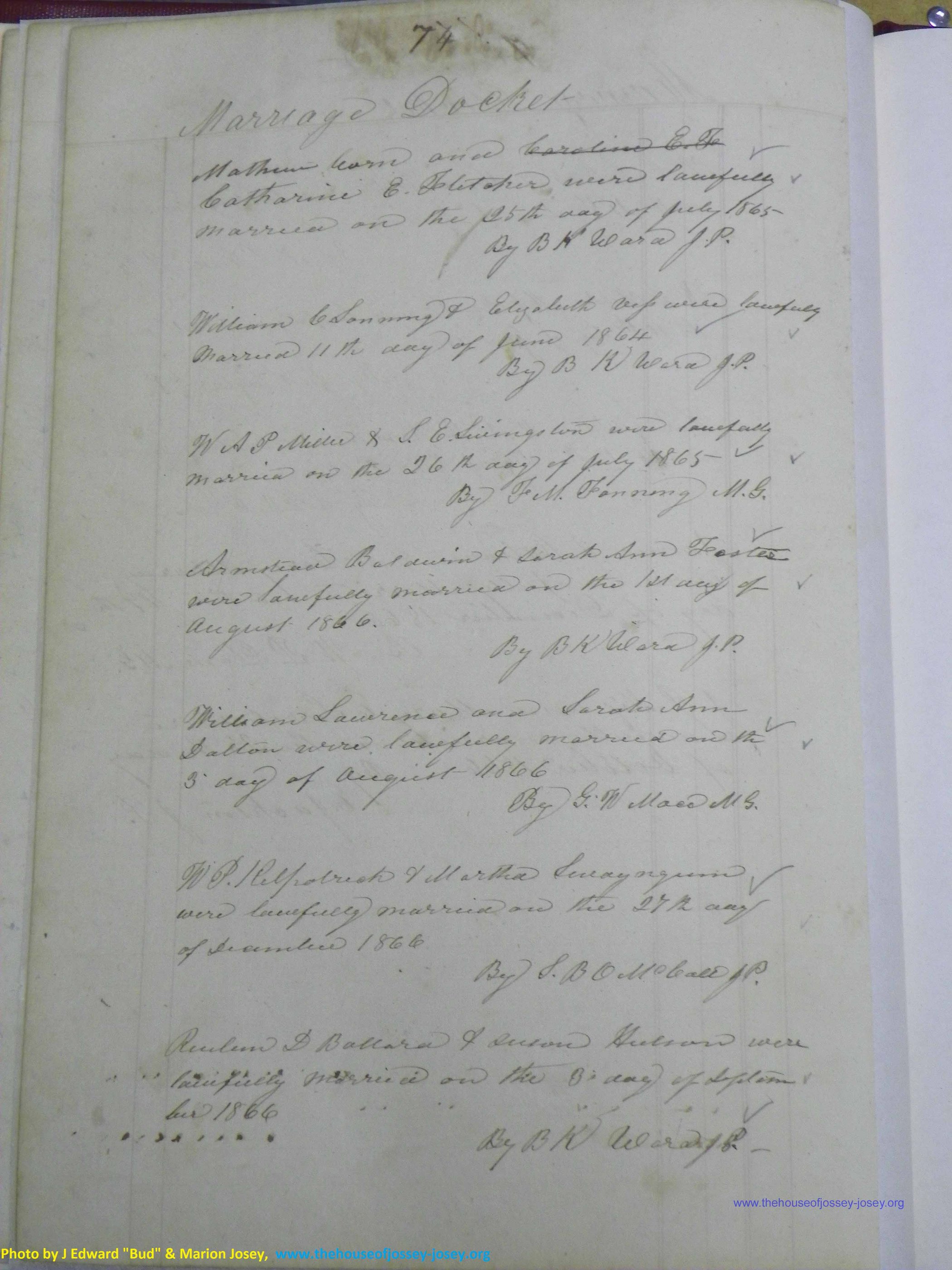 Henderson County, NC, Marriages 1851 - 1872, (100).JPG
