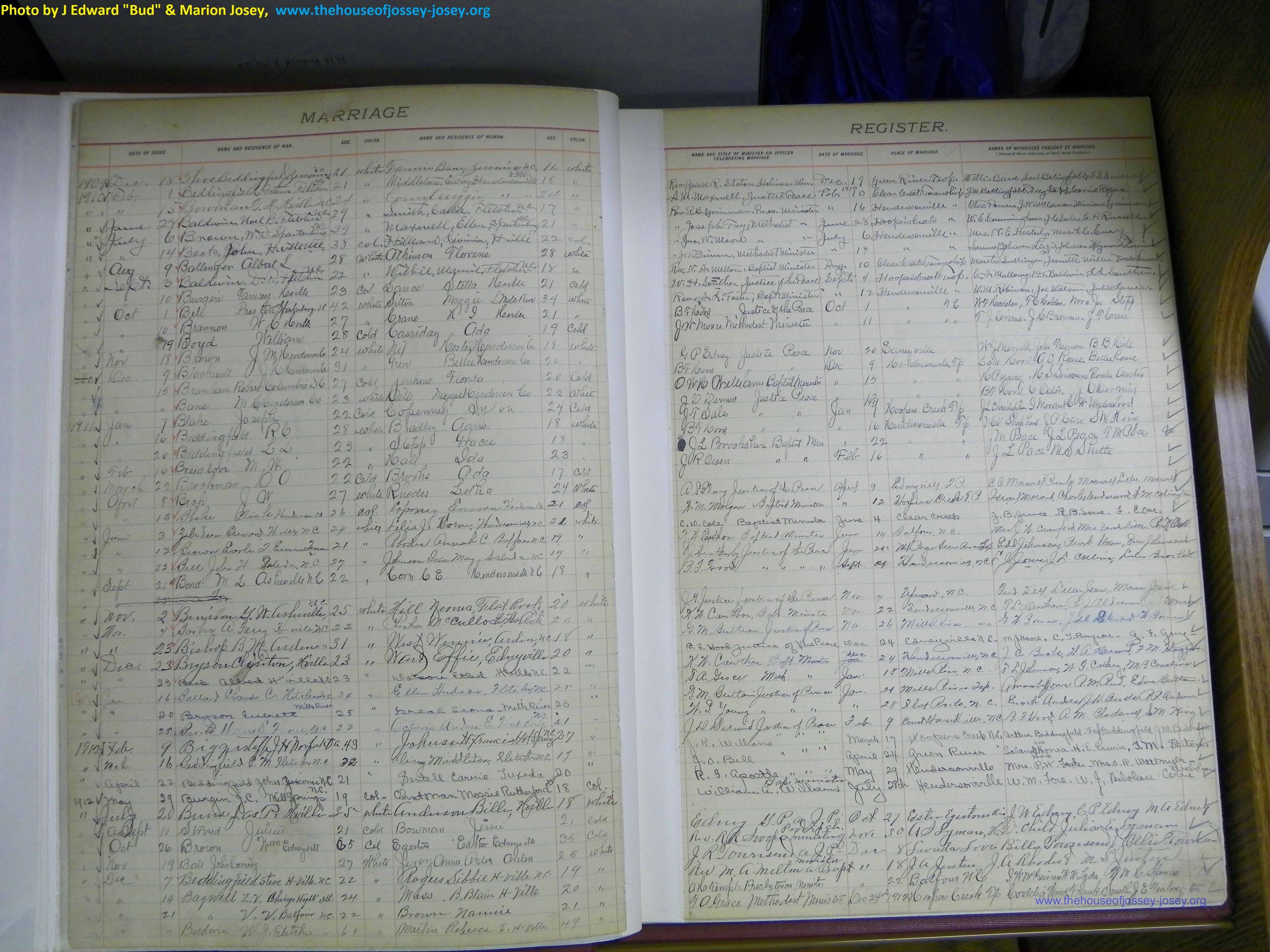 Henderson Co, NC, Marriages 1909 - 1916, (02).JPG
