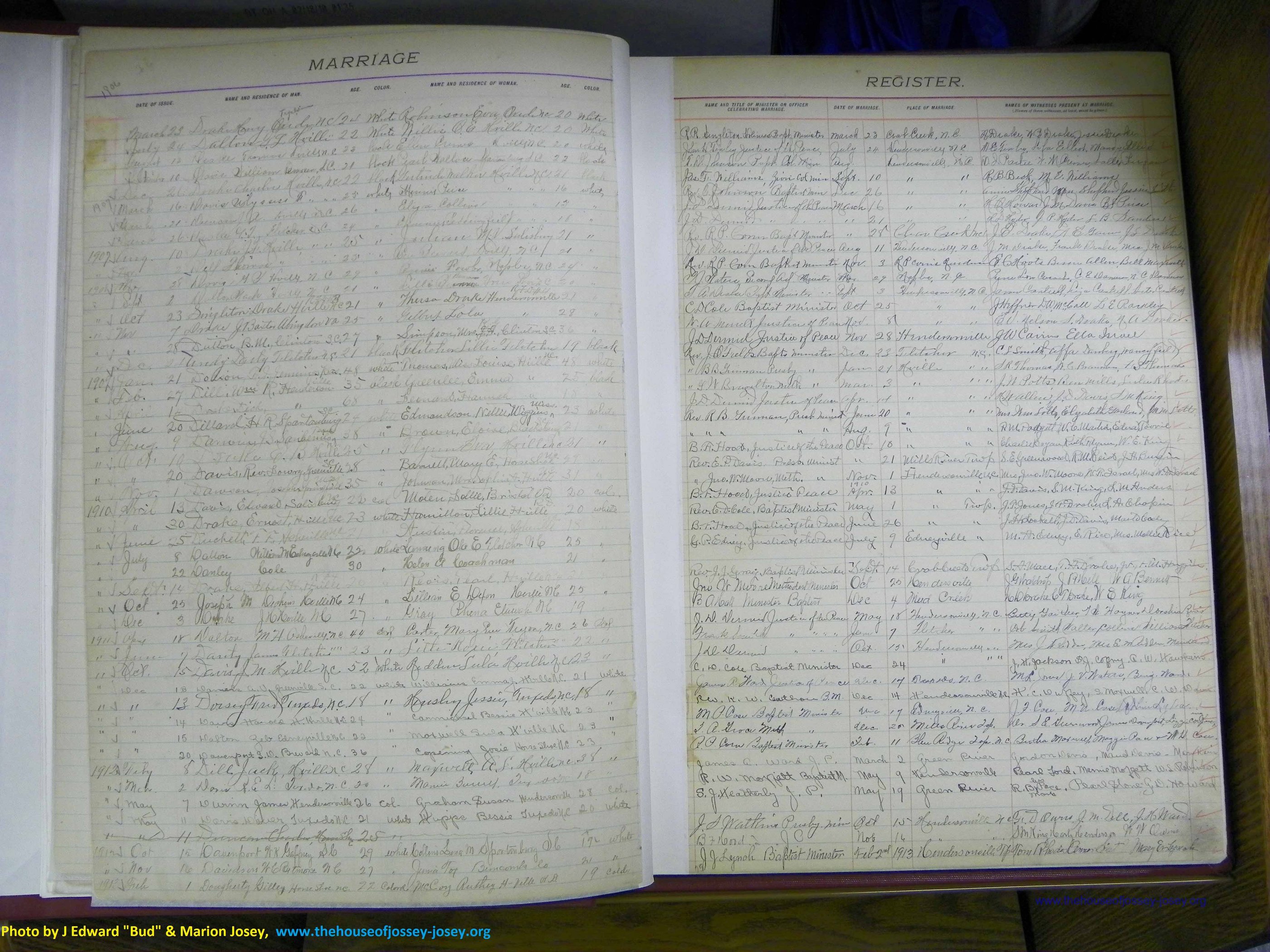 Henderson Co, NC, Marriages 1909 - 1916, (09).JPG