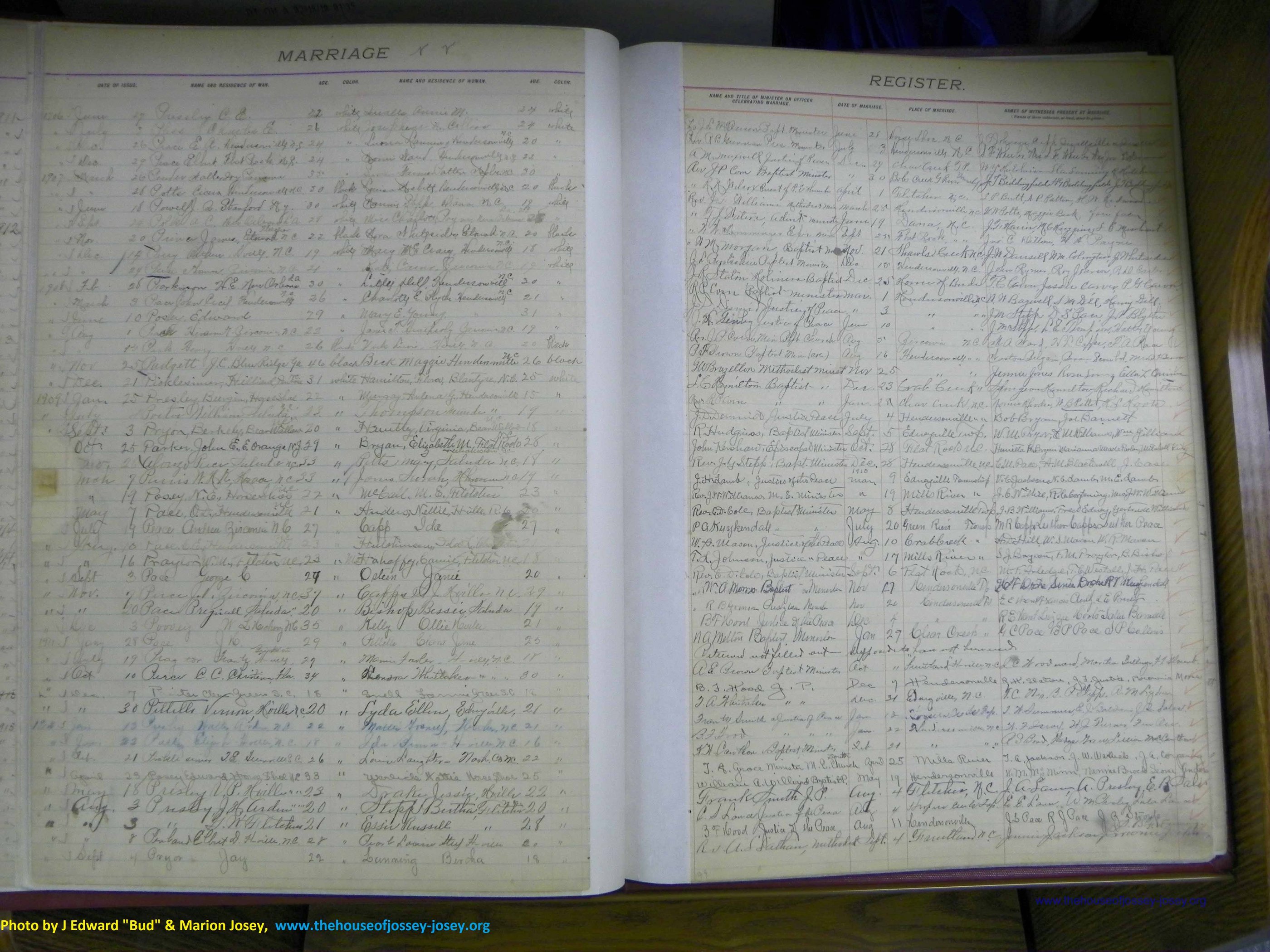 Henderson Co, NC, Marriages 1909 - 1916, (34).JPG