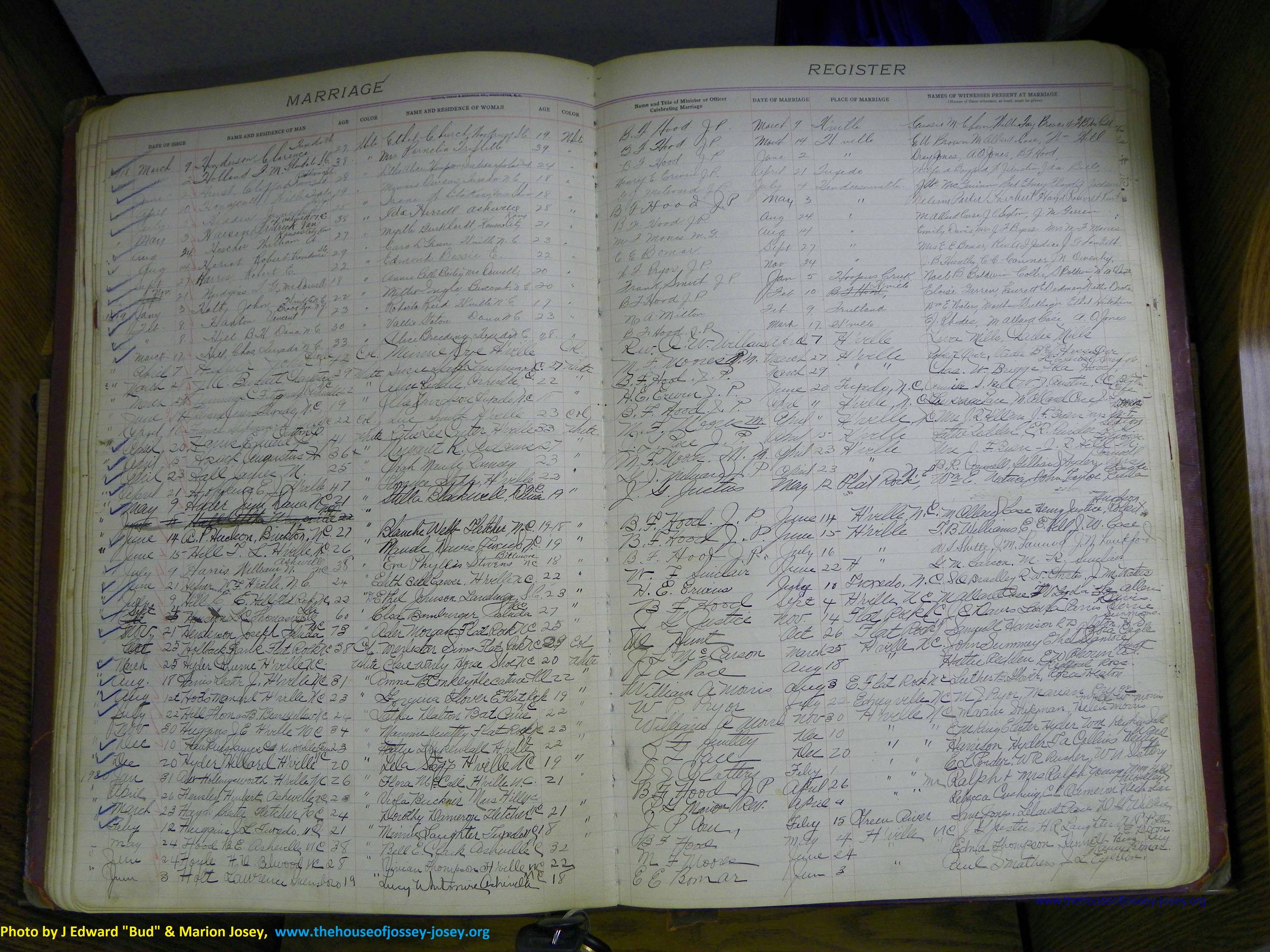 Henderson Co, NC, Marriages 1909 - 1916, (66).JPG