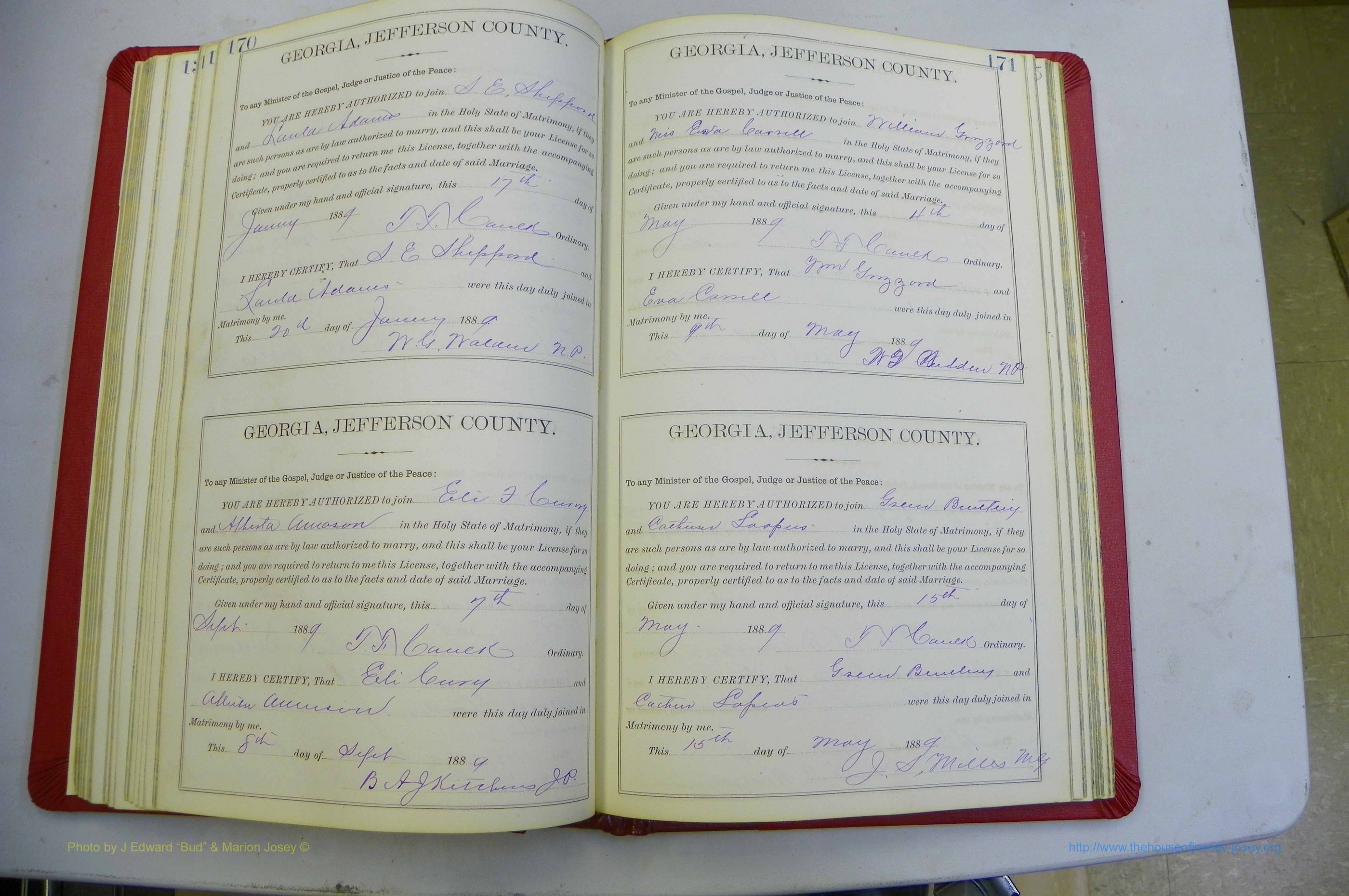 Jefferson Co, GA, Marriages Book 2A, 1880 - 1891, White (112).JPG