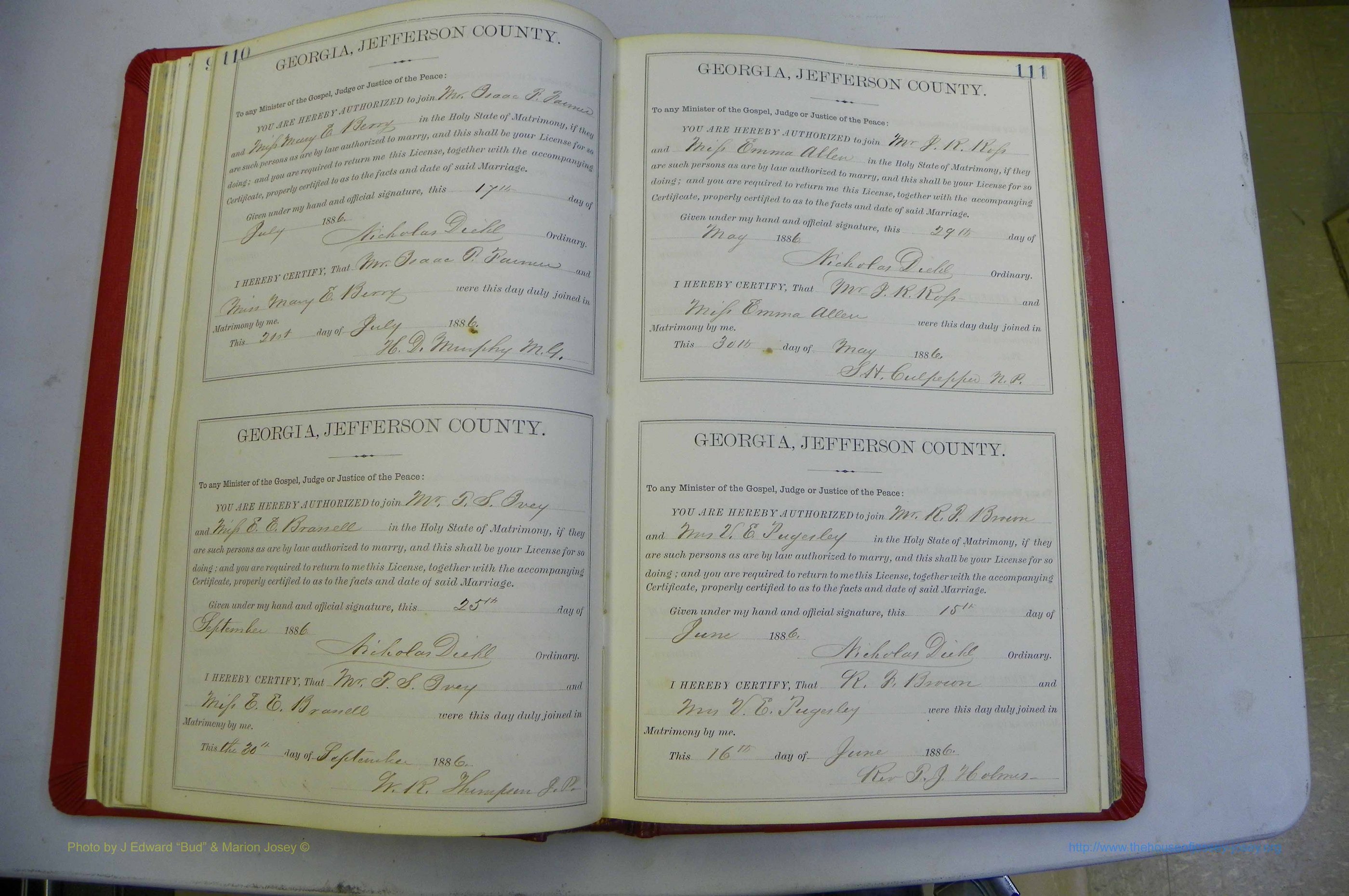 Jefferson Co, GA, Marriages Book 2A, 1880 - 1891, White (82).JPG