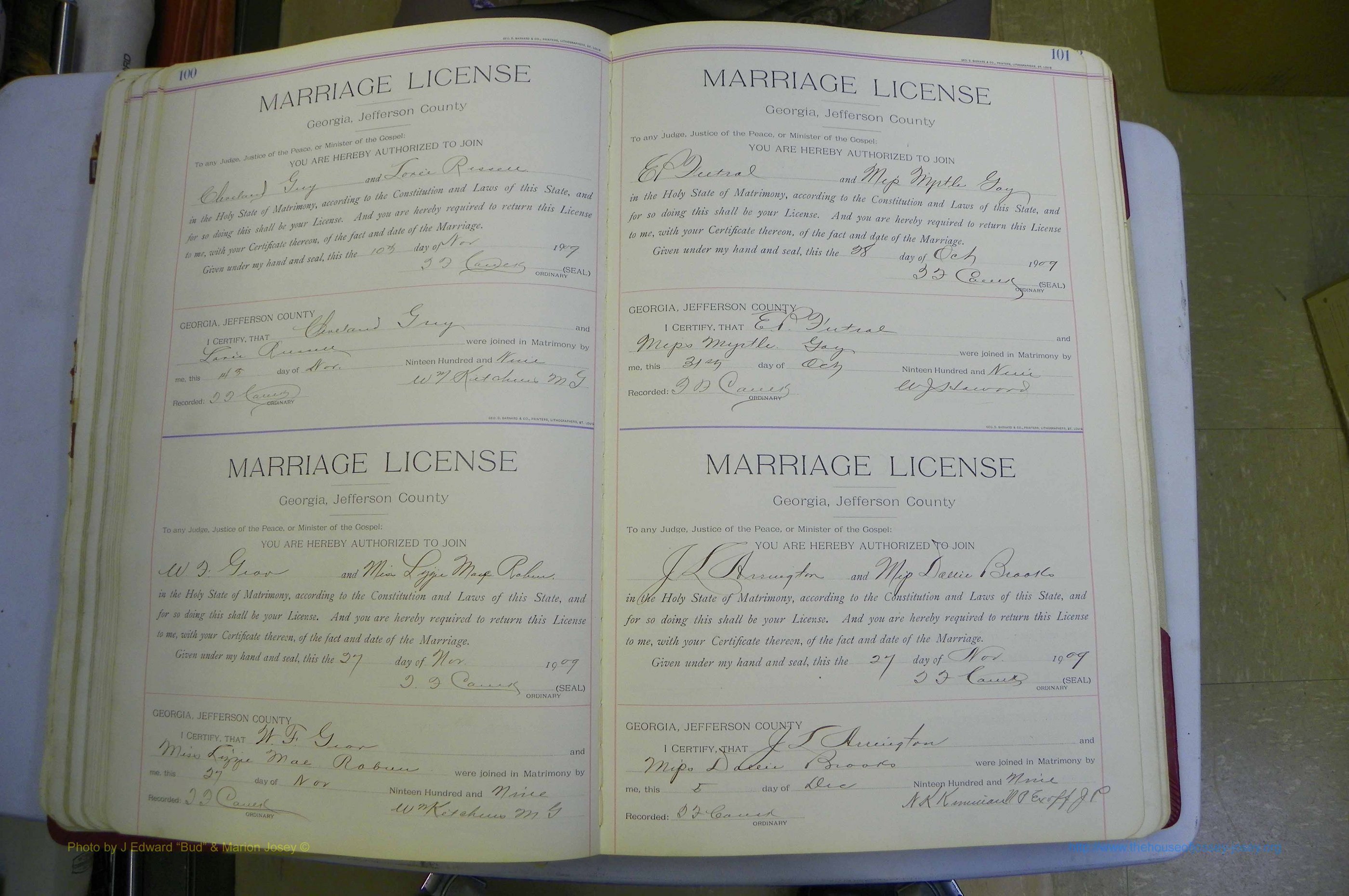 Jefferson Co, GA, Marriages Book B, 1907 - 1922, White (79).JPG