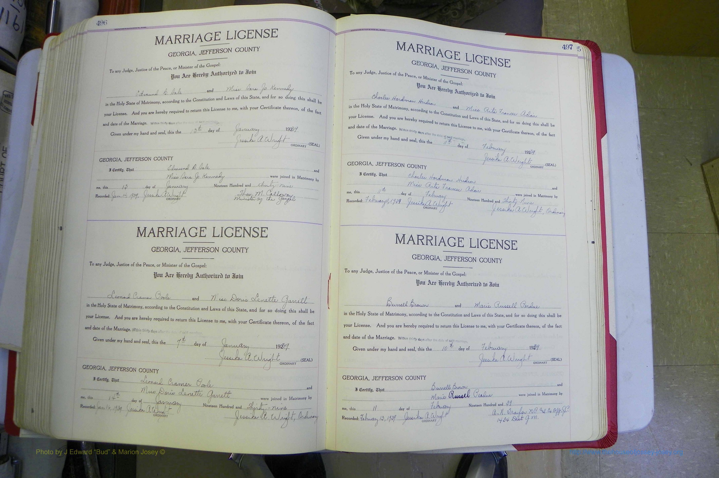 Jefferson Co, GA, Marriages Book C, 1922 - 1941, White (313).JPG