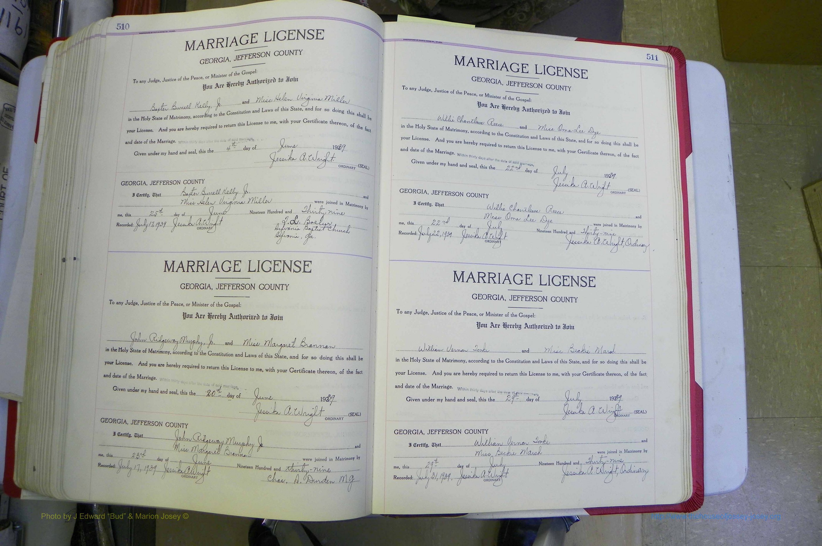 Jefferson Co, GA, Marriages Book C, 1922 - 1941, White (320).JPG