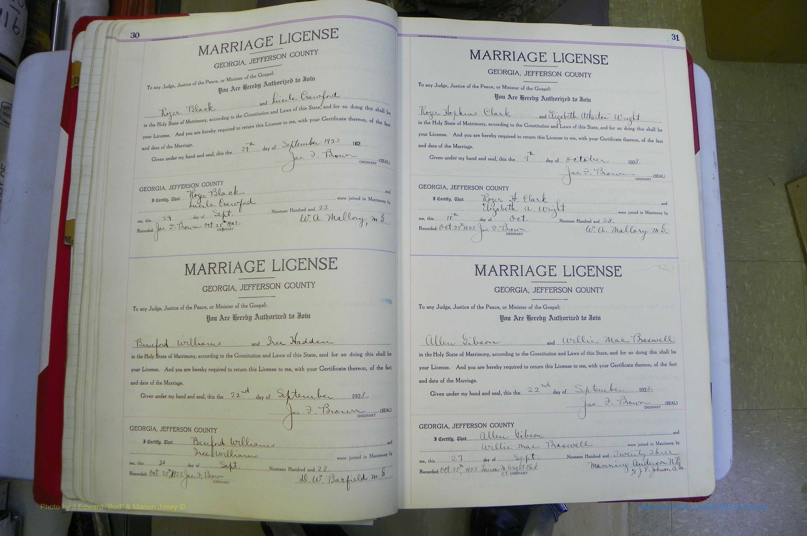 Jefferson Co, GA, Marriages Book C, 1922 - 1941, White (46).JPG