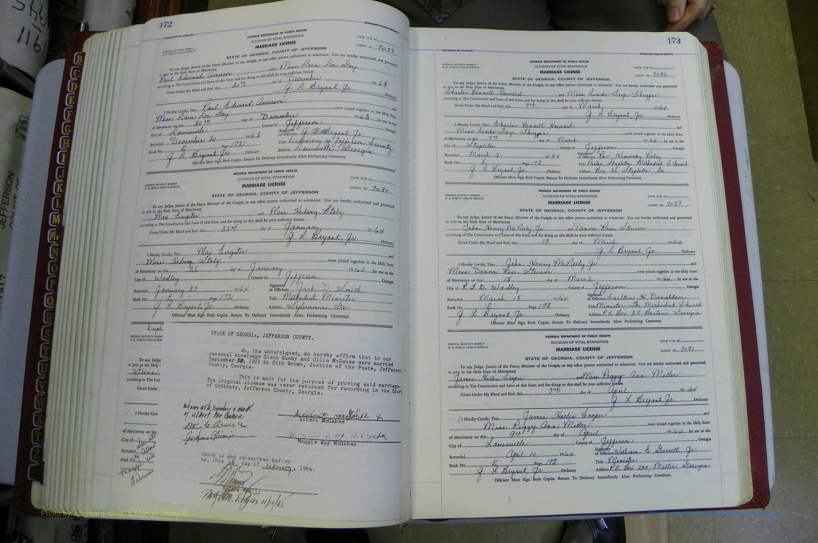 Jefferson Co, GA, Marriages Book E, 1952 - 1981, White (116).JPG