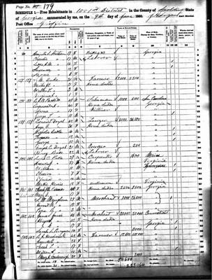 1860, Sarah Jossey Reeves, Spalding Co GA.jpg