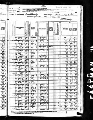 1880, Lemuel Josey, Rowan Co NC.jpg