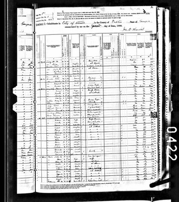 1880, Robert Josey,  Fulton Co GA col 1.jpg