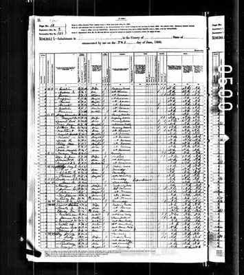 1880, Samuel W Josey, Iredell Co NC.jpg