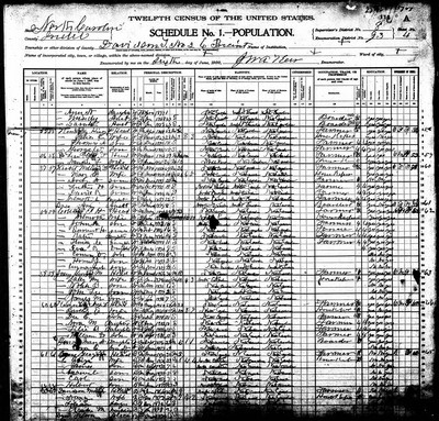 1900, George Monroe Josey, Iredell Co NC.jpg