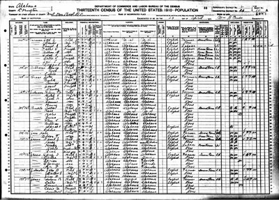 1910, Daniel Thomas Josey, Covington Co AL.jpg