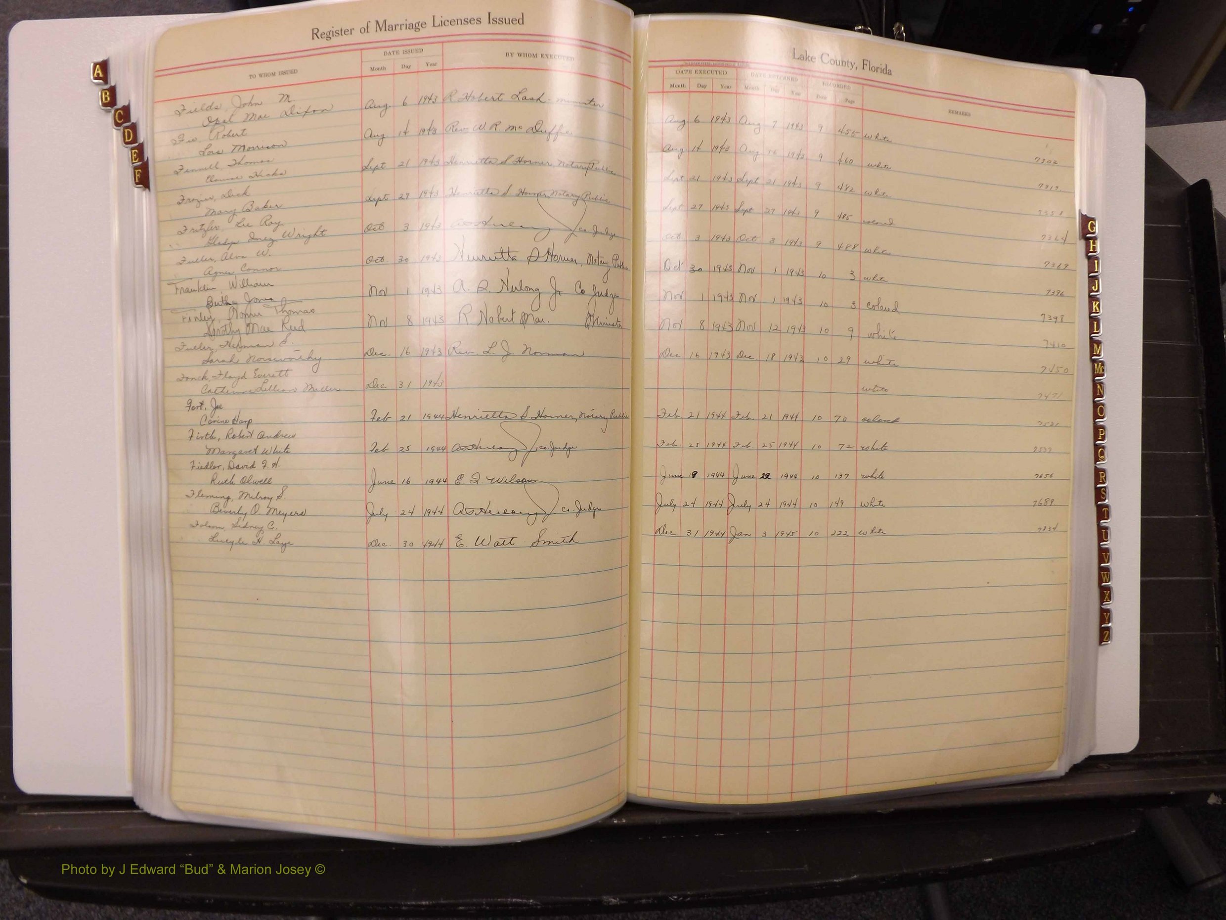 Lake Co, FL Marriage Book 2, 1929-1944 Index F5.JPG