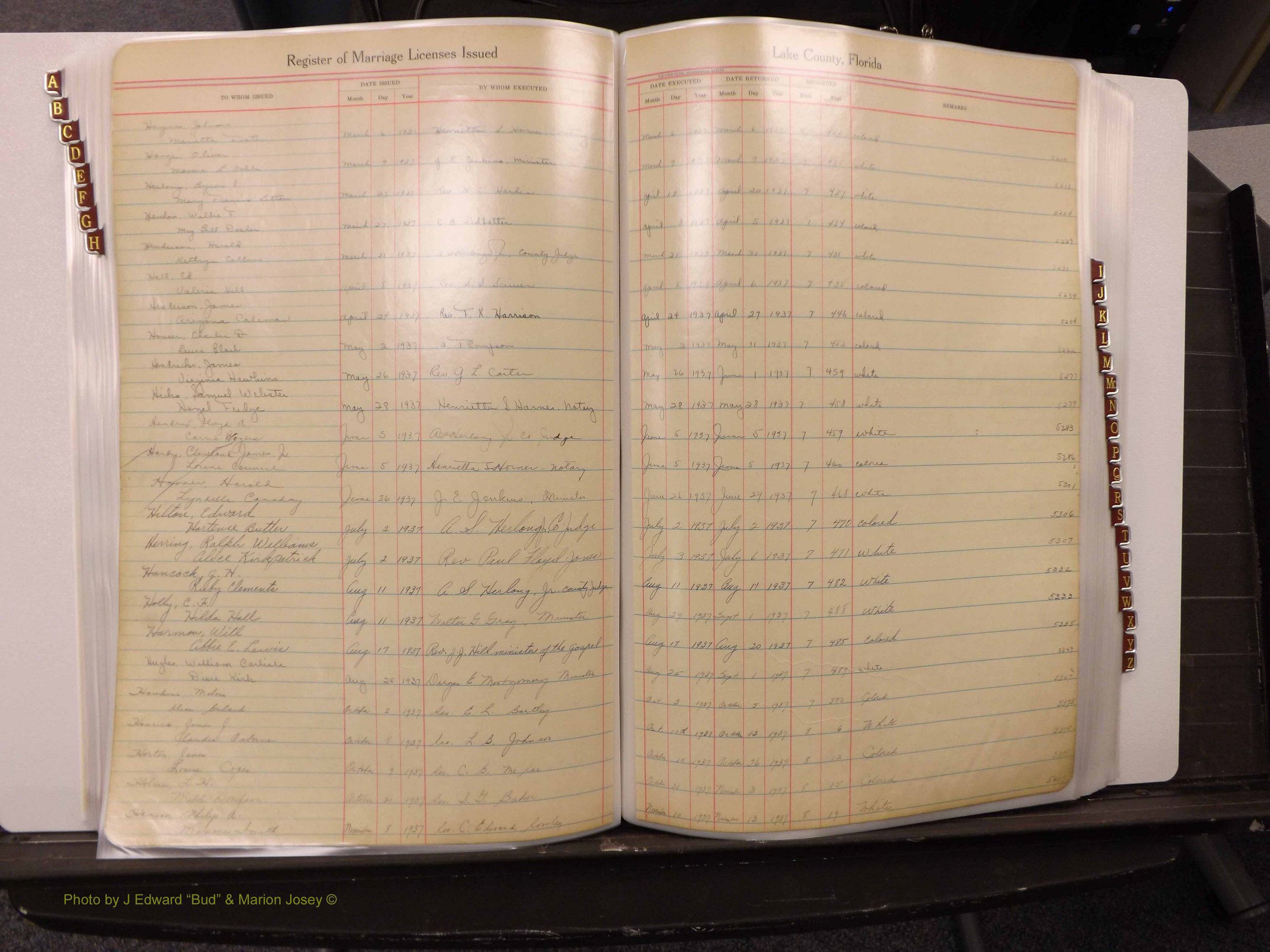 Lake Co, FL Marriage Book 2, 1929-1944 Index H8.JPG