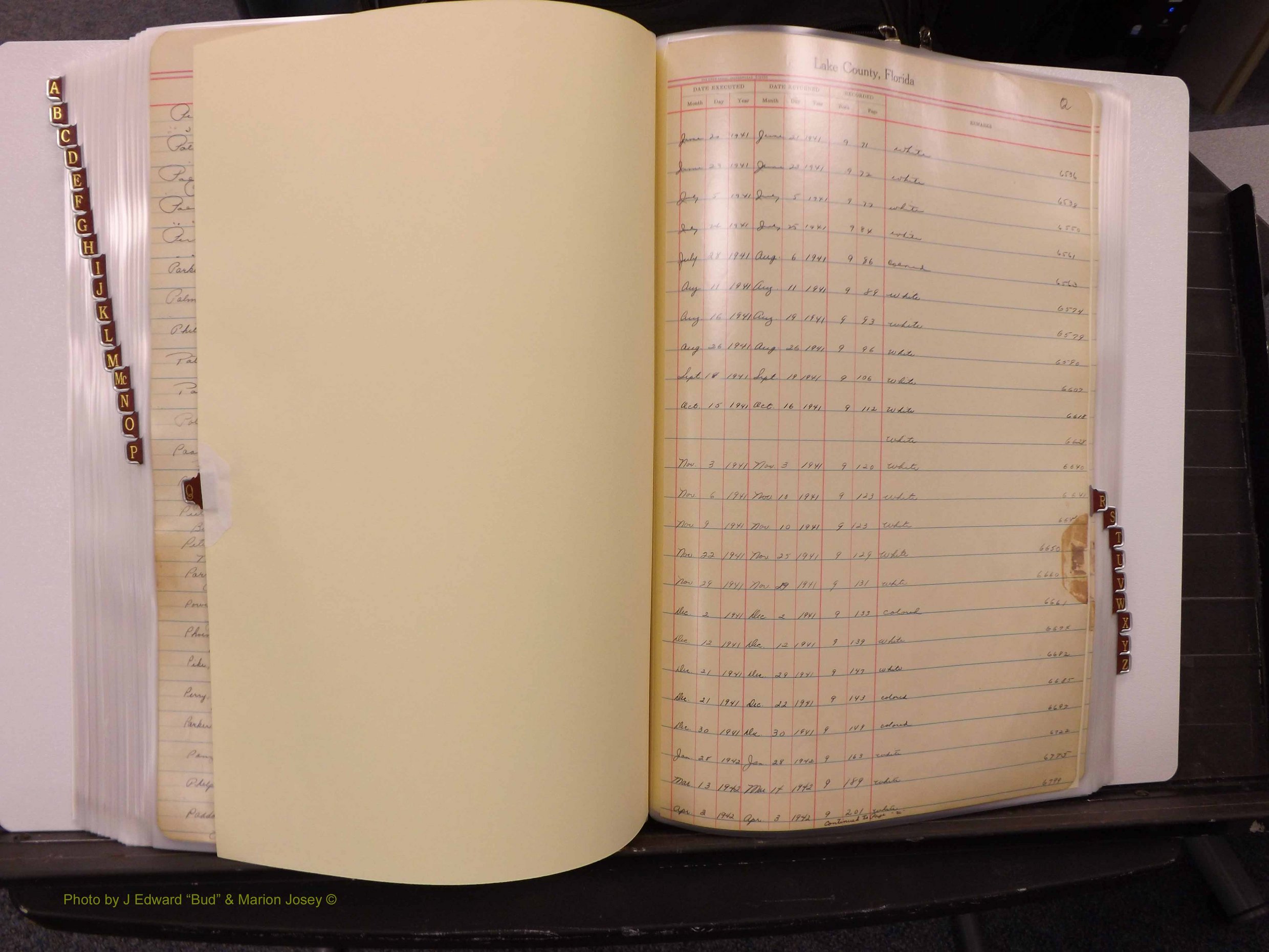 Lake Co, FL Marriage Book 2, 1929-1944 Index P8.JPG