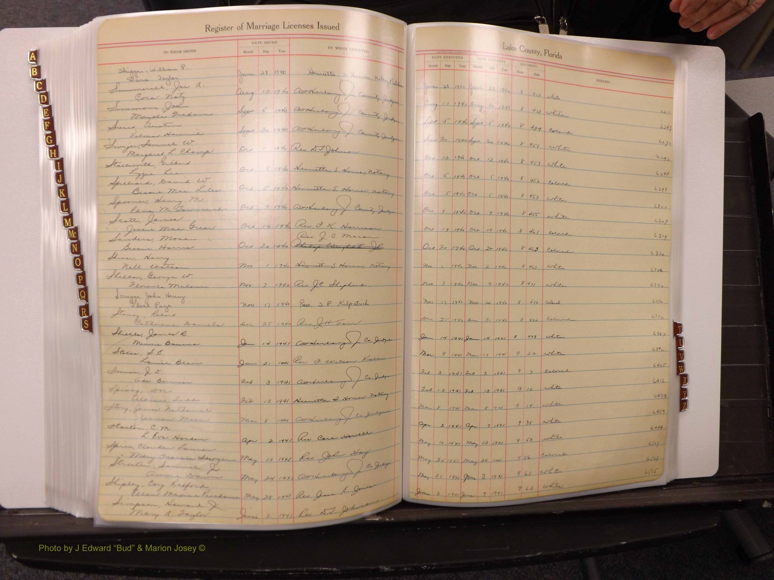 Lake Co, FL Marriage Book 2, 1929-1944 Index S12.JPG