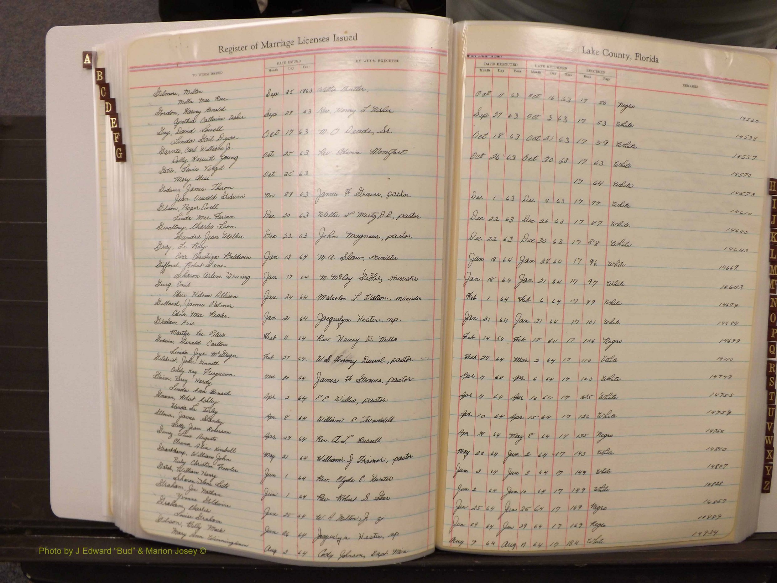 Lake Co, FL Marriage Book 4, 1959-1964 Index G5.JPG