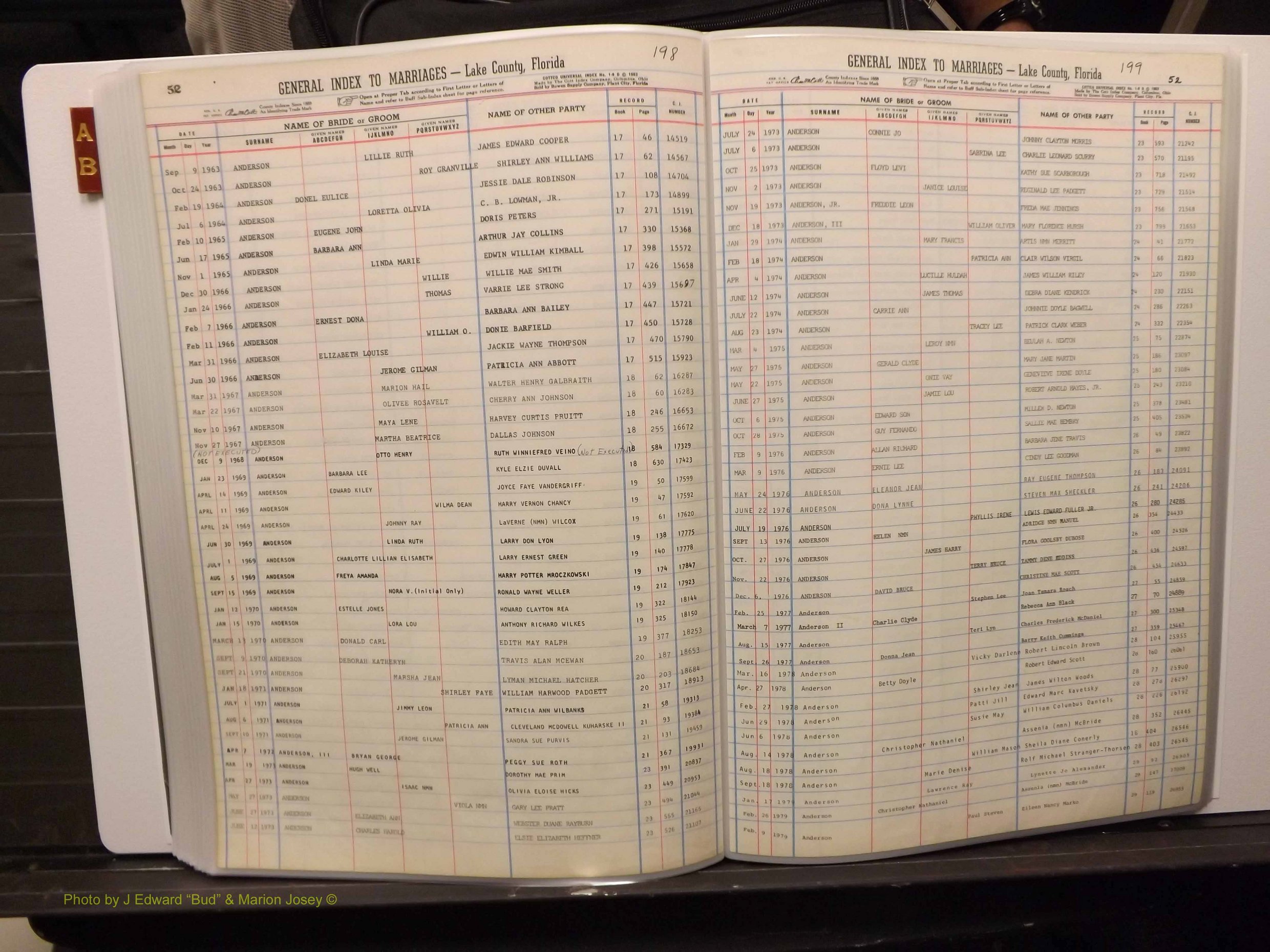Lake Co, FL Marriage Index A-B, 1889-1986 (207).JPG