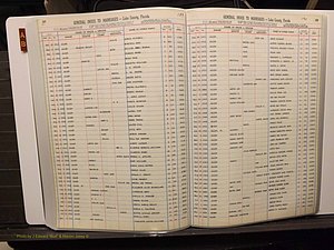 Lake Co, FL Marriage Index A-B, 1889-1986 (202).JPG