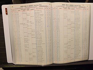 Lake Co, FL Marriage Index A-B, 1889-1986 (203).JPG