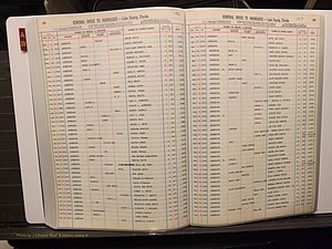 Lake Co, FL Marriage Index A-B, 1889-1986 (206).JPG