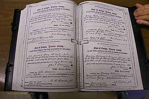 Laurens Co, GA, Marriages 1870 - 1879, P 324-325.JPG