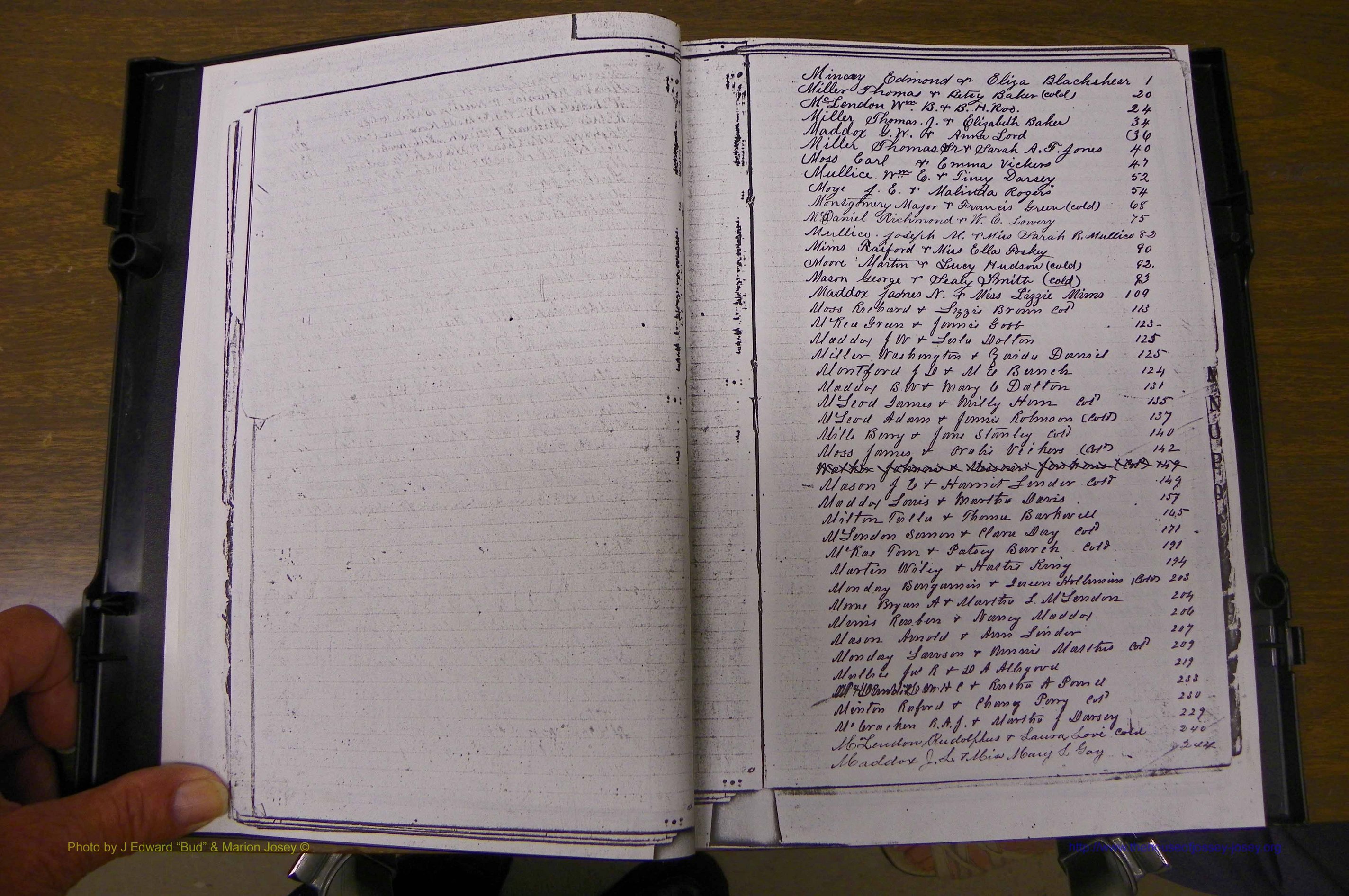 Laurens Co, GA, Marriages 1879 - 1886, Index M.JPG