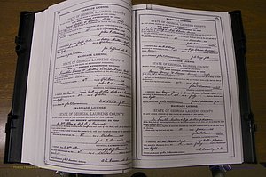 Laurens Co, GA, Marriages Book K, 1886 - 1896, P 098-099.JPG