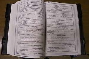 Laurens Co, GA, Marriages Book K, 1886 - 1896, P 112-113.JPG
