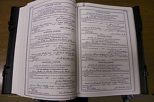 Laurens Co, GA, Marriages Book K, 1886 - 1896, P 118-119.JPG