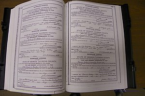 Laurens Co, GA, Marriages Book K, 1886 - 1896, P 164-165.JPG